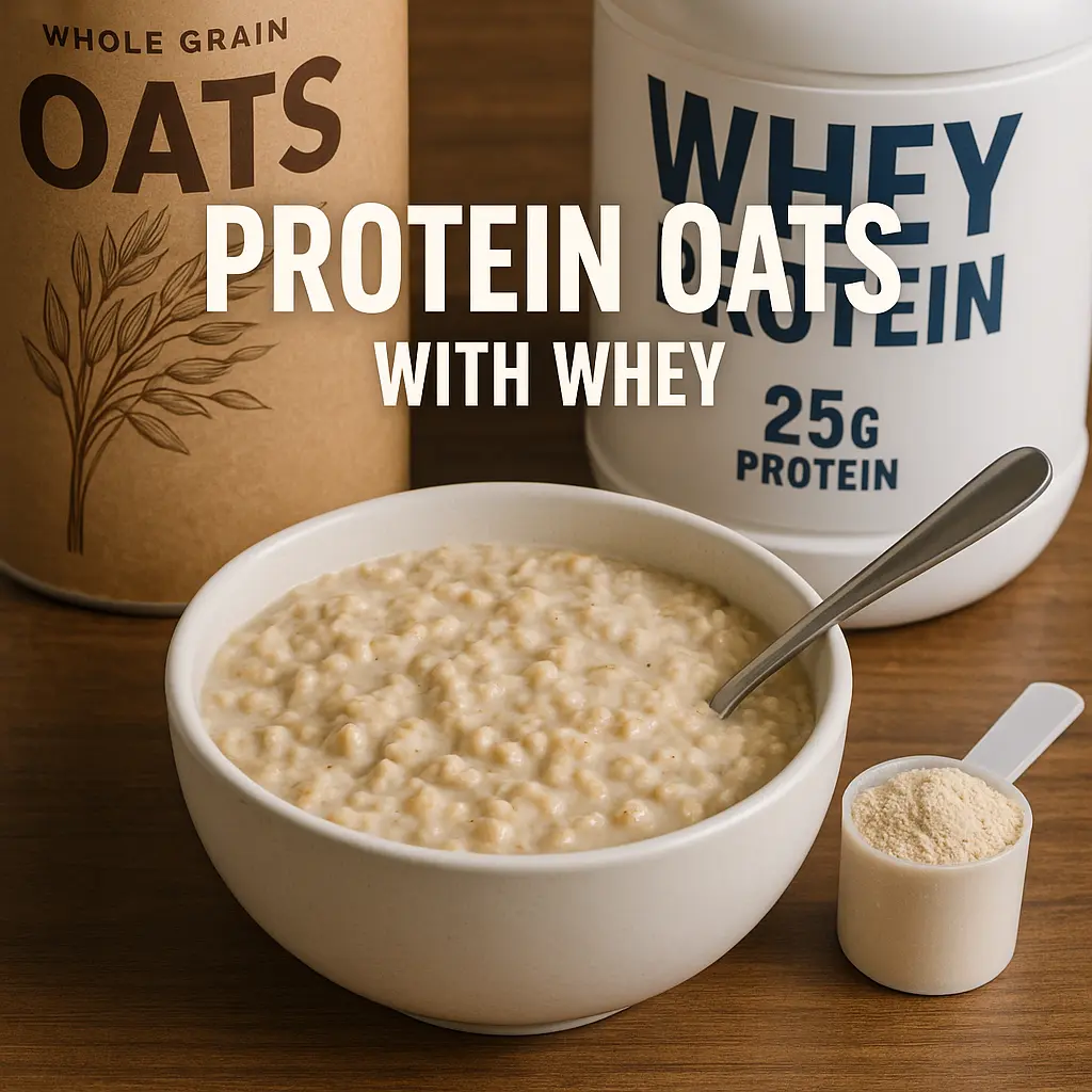 Protein oats with whey protein